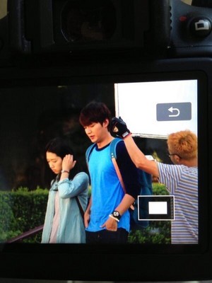  Park Shin Hye And Lee Min Ho spotted filming @ Riverside, CA.