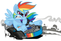 Rainbow Dash in a kart - my-little-pony-friendship-is-magic photo