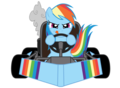 Rainbow Dash in a kart - my-little-pony-friendship-is-magic photo