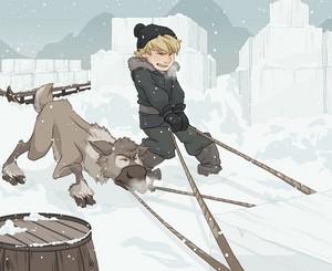 Young Kristoff and Sven