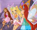 Bloom, Stella, and Flora - the-winx-club photo