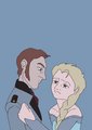 Hans and Elsa - frozen fan art