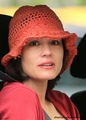 Heads to "Wayward Pines" set in Vancouver - August 23, 2013 - shannyn-sossamon photo
