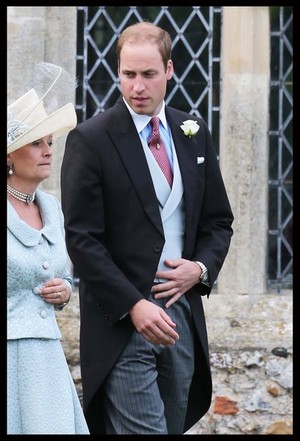  Prince William attending the wedding of James Meade