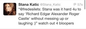  Stana's twitter-September,2013