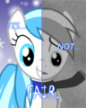 The two sides of Snow Flake (based on the pony 2 sides series by Tehjadeh) - my-little-pony-friendship-is-magic fan art
