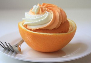  jeruk, orange cupcake