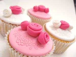  rosado, rosa cupcakes ♥