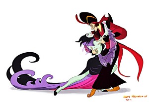  Walt 迪士尼 粉丝 Art - Maleficent & Jafar