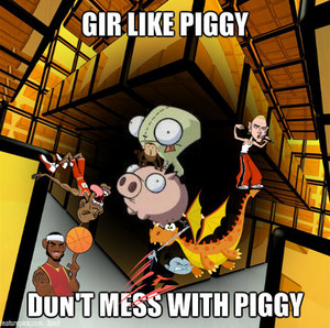  吉尔 and piggy