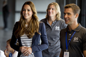 .Kate Middleton Plays Volleyball at Olympic Park 