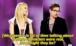  Gwyneth and Robert being confused about their identities.
