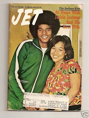  Michael And Former Wife, Enid, On The Cover Of The 1975 Issue Of "JET" Magazine
