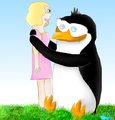 Rico and Ms Perky. :3  - penguins-of-madagascar fan art