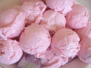 sorvete de morango