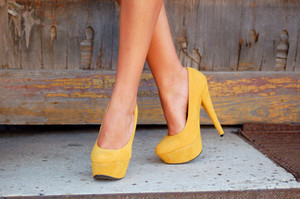  Yellow High Heels