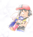 Ash and Dawn - kawaii-anime fan art