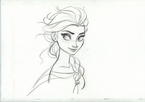  Elsa character visual development sketch