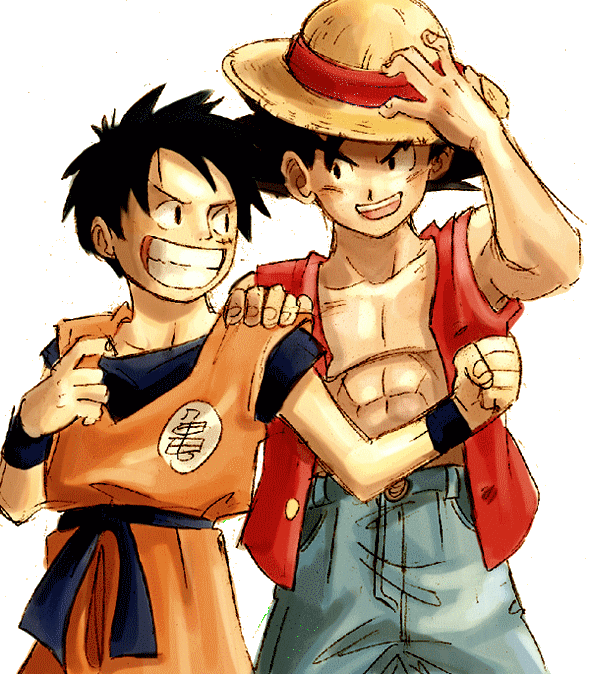 Goku and Luffy - Ani