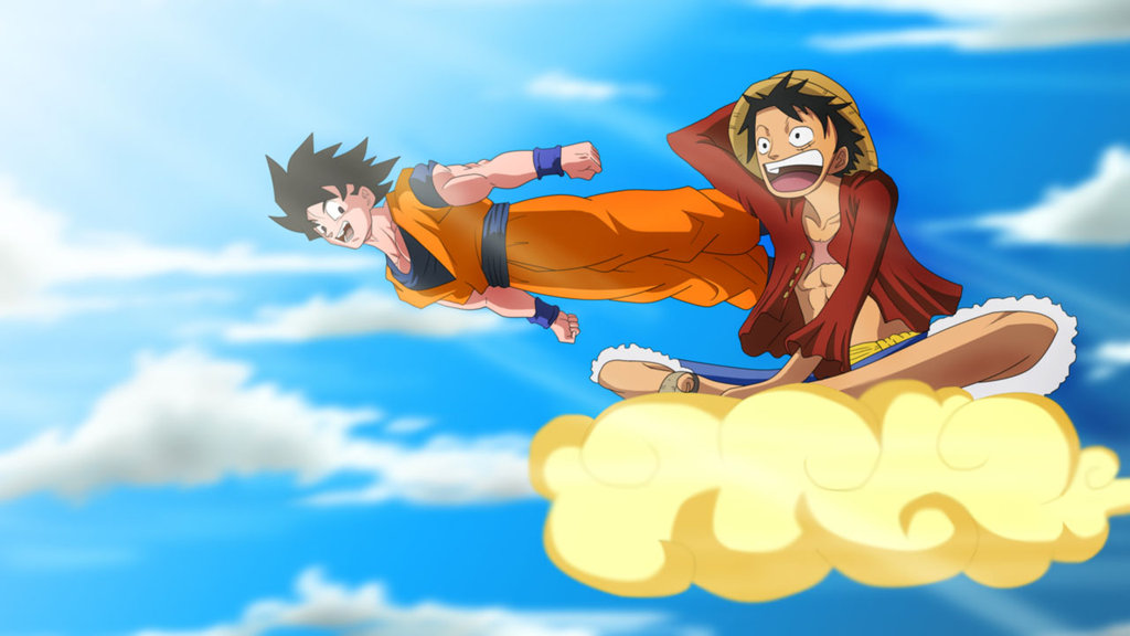 Goku and Luffy - anime thảo luận người hâm mộ Art (35961847) - fanpop