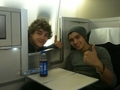 Liam and Zayn in the plane to LA! - one-direction photo