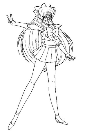 coloring page - sailor V