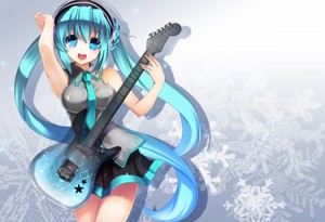  吉他 girl