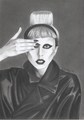 my Lady Gaga drawing - lady-gaga fan art