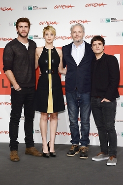  Hunger Games Catching 火災, 火 Rome photocall
