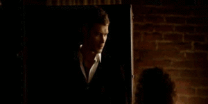 Klaus waits for Stefan and Caroline to finish getting ready 