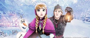 Kristoff, Anna and Olaf