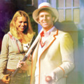 Rose Tyler with the Fifth Doctor - doctor-who fan art