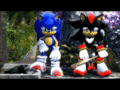 Shadow hits Sonic - random photo