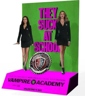  Vampire Academy pop up stand poster with Rose & Lissa! Coming soon at the theaters!