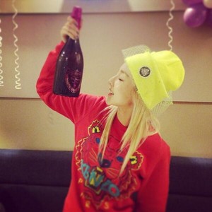  Dara's Instagram Update: "Dom Perignon Rose" (131112)