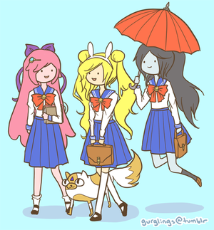 Sailor Adventure Time by gurglings