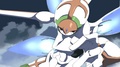 Akiyuki transforming and flying as the Xam'd - anime photo
