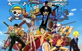 The pirate crew of One Piece - anime photo