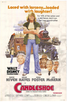  Movie Poster Promoting The 1977 ডিজনি Film, "Candleshoe"
