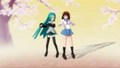 Hatsune Miku & Haruhi Suzumiya singing and dancing together - anime photo