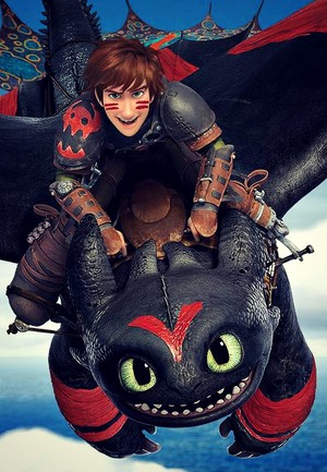  Older Hiccup and Toothless