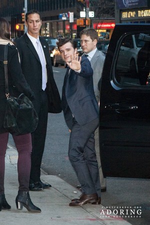 Josh arriving at David Letterman