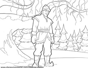  Kristoff Coloring Page