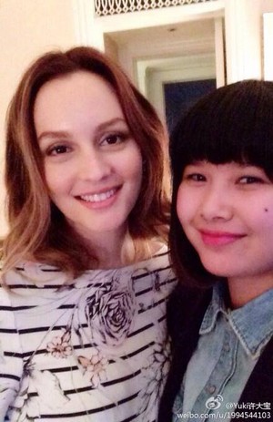  Leighton Meester at the Biotherm presentation in Shanghai.