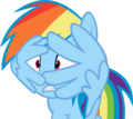 Dashie is so cute when she's scared - my-little-pony-friendship-is-magic photo