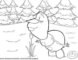 Olaf Coloring Page