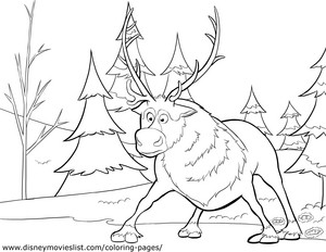  Sven Coloring Page