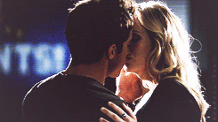  Tyler and Caroline kisses