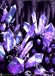  Crystals are purple!