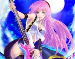  anime girl guitarra